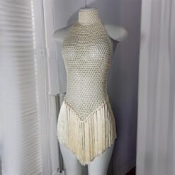 Alternative view of Vestido Em Crochet Salinas