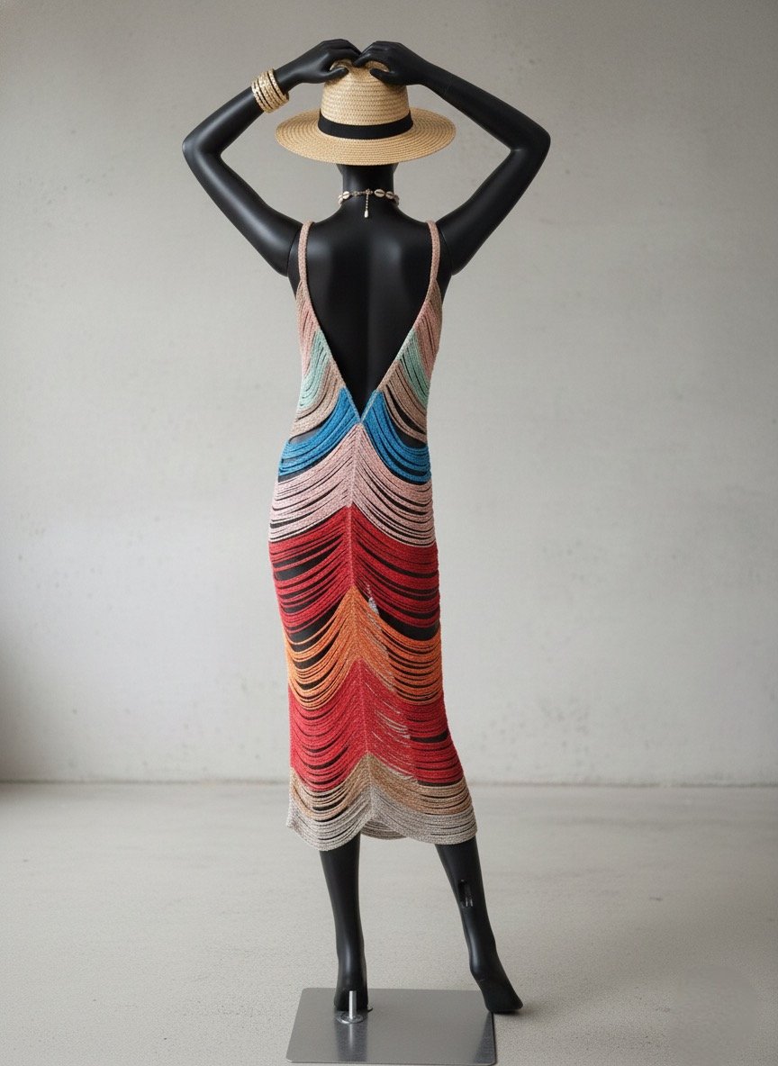 Vestido em Crochet Collors - Imagem 3