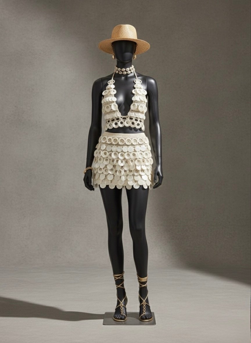 Conjunto em Crochet Pearl - Imagem 2