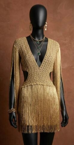 Alternative view of Vestido em Crochet Luxor