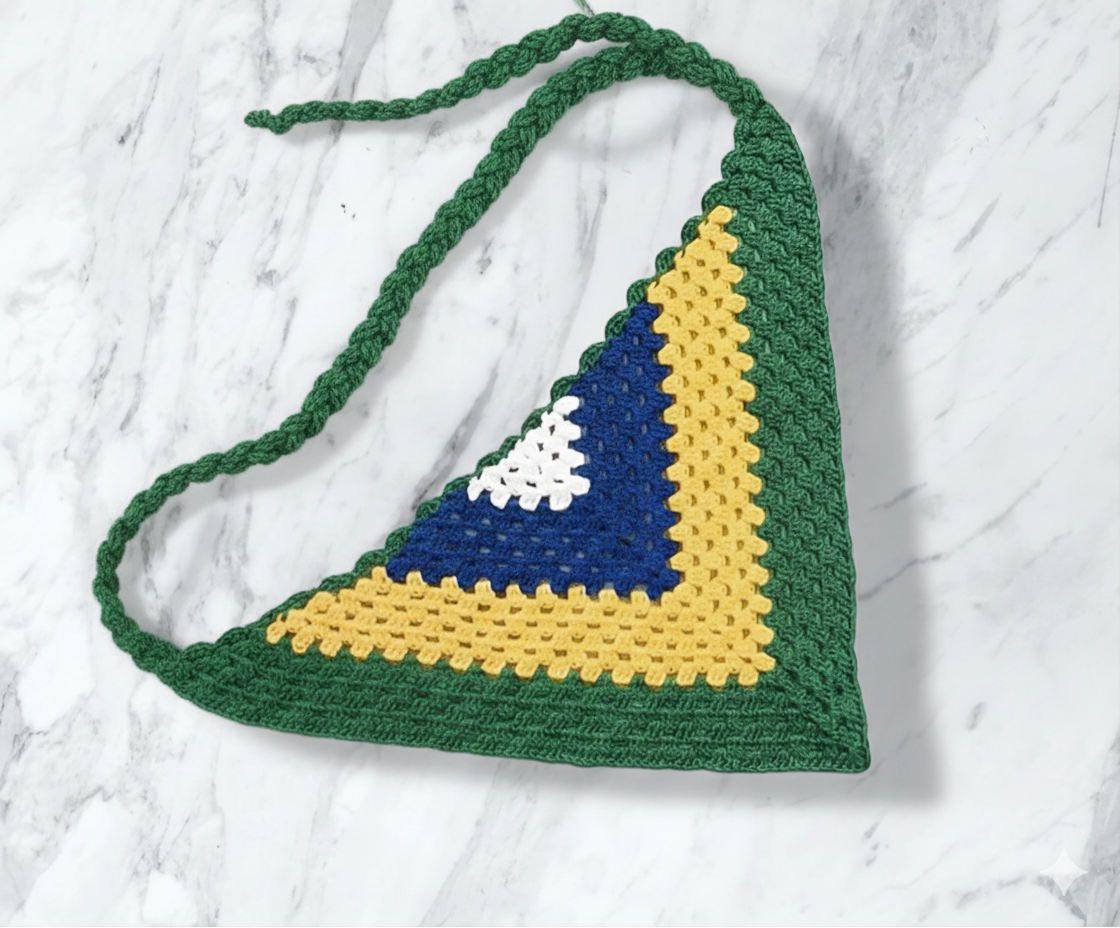 Bandana em Crochet Hexa - Imagem 2