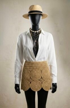 Alternative view of Saia em Crochet Ysla