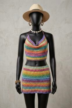 Alternative view of Saia em Crochet Colors