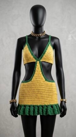 Alternative view of Vestido em Crochet Verano