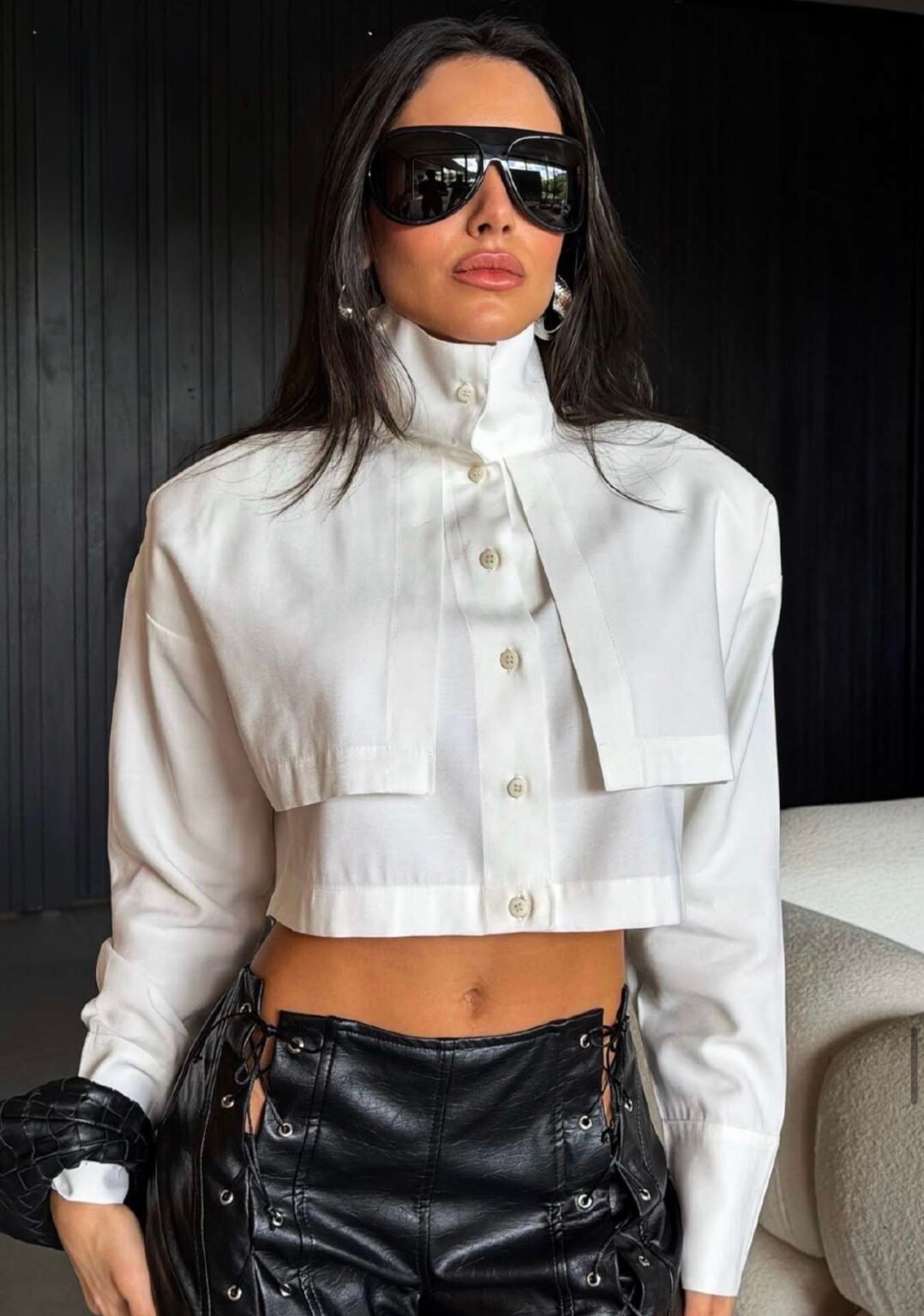 Camisa Cropped Gola