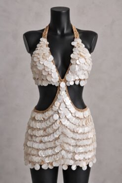 Alternative view of Vestido em Madrepérolas Maldivas