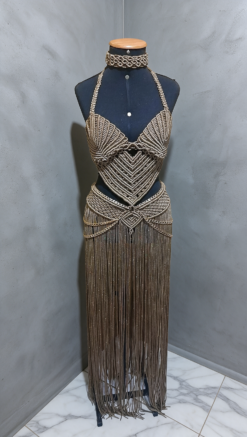 Alternative view of Conjunto em Macrame Mykonos
