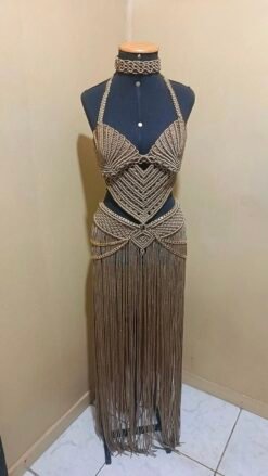 Alternative view of Conjunto em Macrame Mykonos